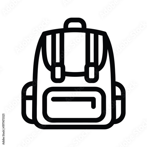 A sleek backpack with multiple compartments and shoulder straps