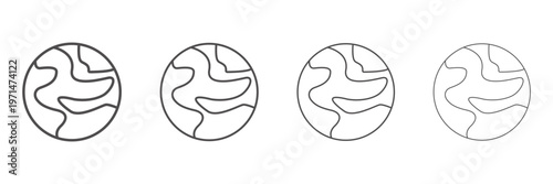 Environment collection of icon styles