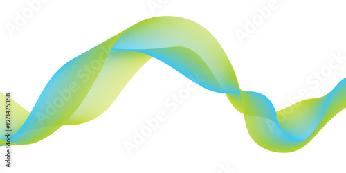 An abstract colorful 3d rendered illustration featuring a rainbow wave pattern with light curves and digital lines on a blue nature backdrop for a business banner template or wallpaper design