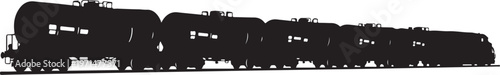 Black train locomotive, silhouette train, vector train, transportation icon