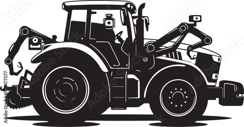 Tractor, heavy equipment, industrial vehicle, construction machine