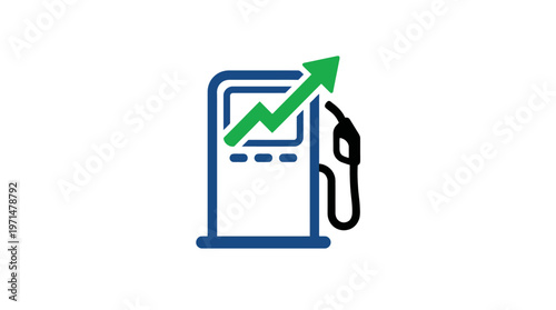 Rising Fuel Prices Concept With Gas Pump Symbol