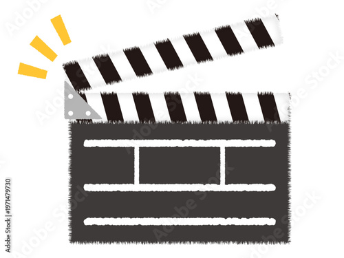 カチンコのイラスト素材3