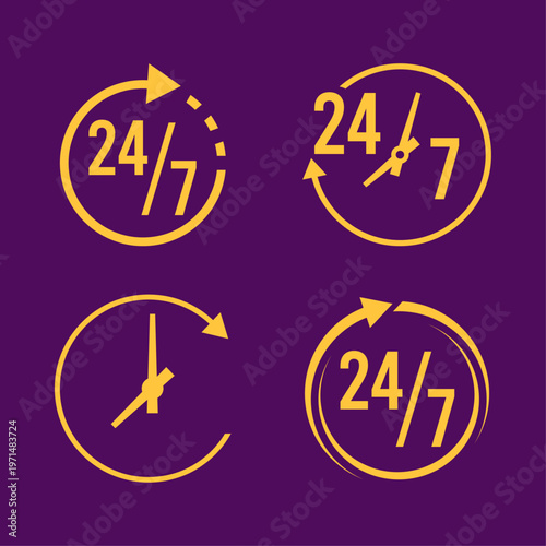 Hours artful useful trendy stylish design vector Illustration cute colorful background