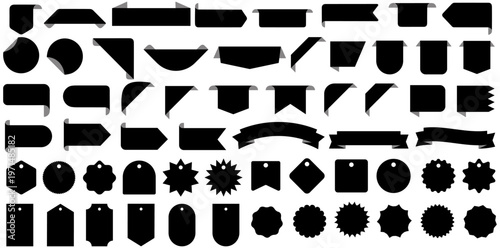 set vector price tag badges collections. sale banner symbol. sale tag labels template design illustration