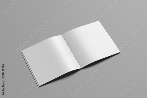 Realistic Square Book Mockup with Editable Cover