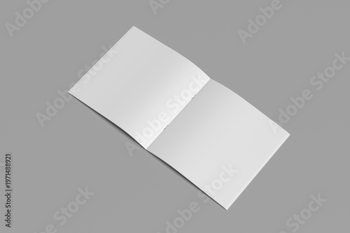 Minimalist Square Book Mockup with Clean Background