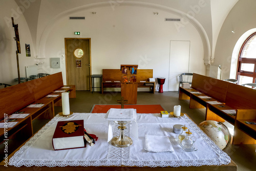 Canvas Print Chapel at la Maison Bakhita, Paris, France