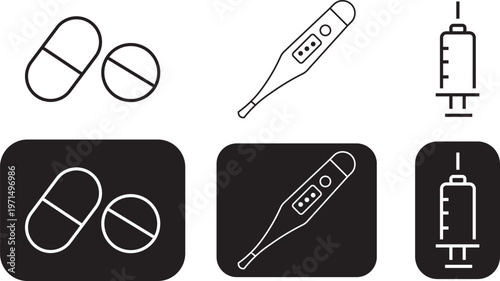 Medical icons set