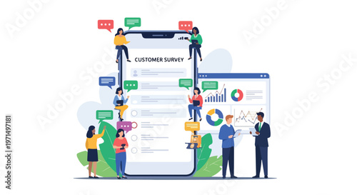 Customer Survey and Feedback Analysis on Mobile App with Data Marketing