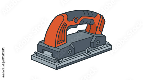 Electric Sander Power Tool Closeup.