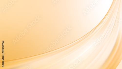 淡いオレンジグラデーションのビジネス向けテクノロジーウェーブフレーム背景（16対9・プレゼン・バナー・コピースペース）