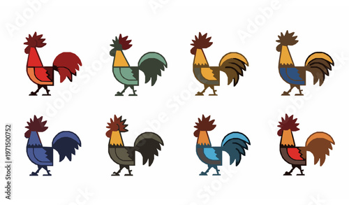 rooster Minimal Crowing Rooster Line Icon Vector Collection for Farm and Rural Design
Keywords: rooster, roosters, chicken, farm, animal,