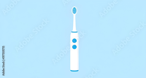 electric toothbrush illustration icon isolated on white background for dental care design, electric toothbrush vector illustration for oral hygiene and healthcare concept, toothbrush icon illustration