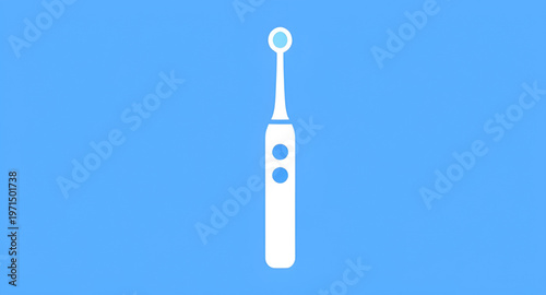 electric toothbrush illustration icon isolated on white background for dental care design, electric toothbrush vector illustration for oral hygiene and healthcare concept, toothbrush icon illustration