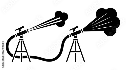 A pair of black snow cannon icons visually demonstrate a range of snowmaking intensity.