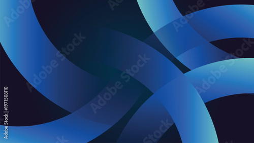 Futuristic elegant dark gradient waves with glowing effects, abstract modern background design for banner, poster and presentation