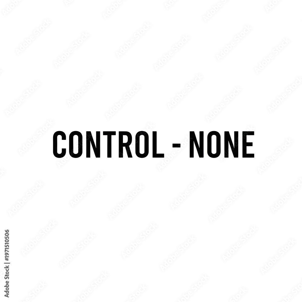 Fototapeta premium Control None A Minimalist Visual Representation of Absence and Void 2.