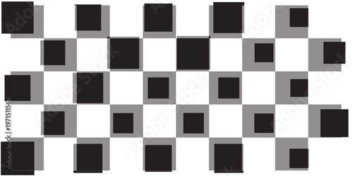 white and black empty space vector Chess pattern. Background finish flag.