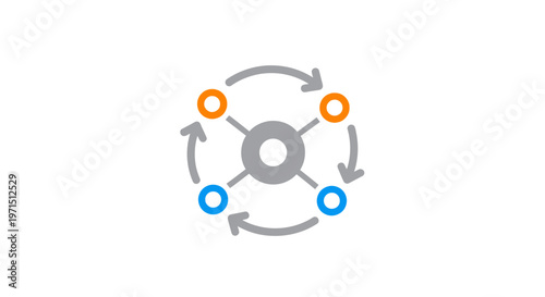 Cycle Process Flowchart Diagram.