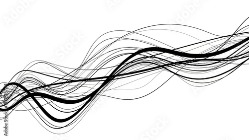 Abstract Waveform Sound Waves Graphic Background
