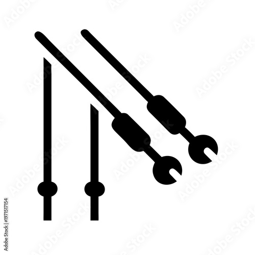 Ski poles icon