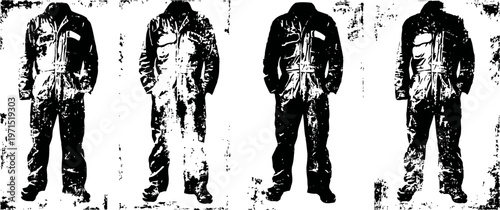 men's casual outfit collection with denim jeans and various jackets in different styles