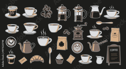 Coffee Cups And Tea Accessories.