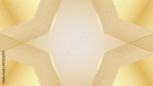 Elegant Gold Neon & Glittering Stars. Radiant golden accents on a cream canvas, perfect for royal-themed designs and festive celebration banners.