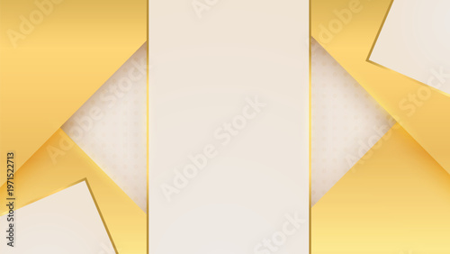 Premium Silk Wave with Golden Sparkles. Soft cream gradient backgrounds featuring shimmering gold lines for stylish fashion and beauty branding.