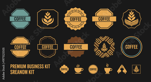 Coffee Badges Logos and Labels.