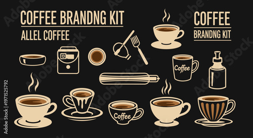 Coffee Cups and Accessories Collection.