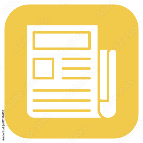 Newspaper Article Icon Style