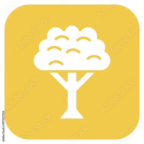 Oak Tree Icon Style