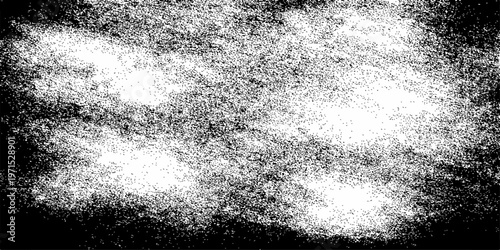 Abstract grunge texture of a cold winter wave splash forms a black and white nature pattern on a wet surface with liquid blue bubbles and old white paint foam