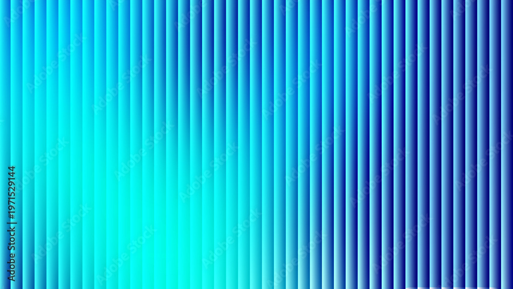 Obraz premium Abstract Blue and Cyan Vertical Ribbed ribbed glass effect background 