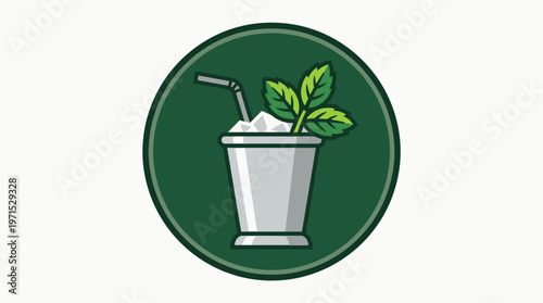 Refreshing Mint Julep Cocktail Icon