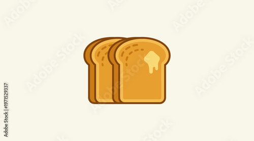 Two Slices of Toasted Bread With Butter