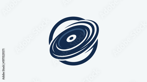Abstract Hurricane Symbol on Light Background