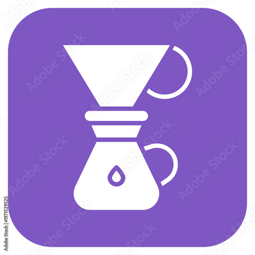 Coffee Dripper Icon Style