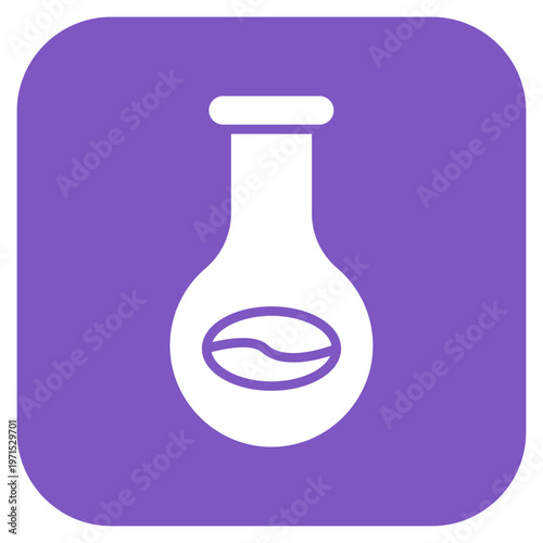 Coffee Science Icon Style