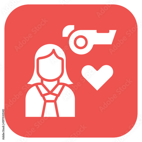 Life Coach Female Icon Style