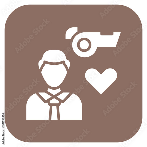 Life Coach Male Icon Style