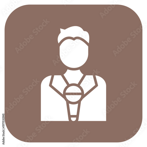 Journalist Male Icon Style