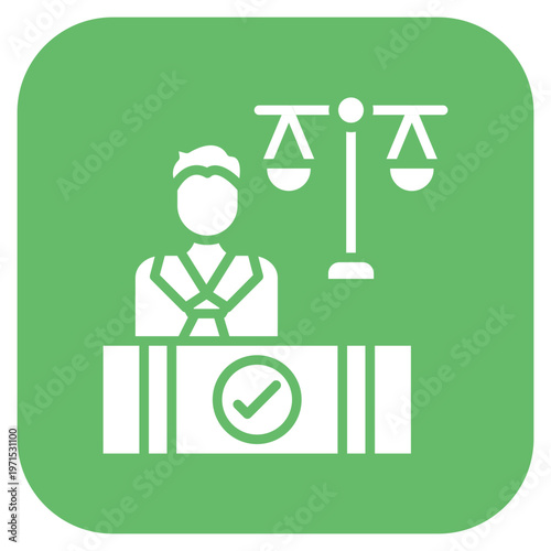 Court Appearance Icon Style
