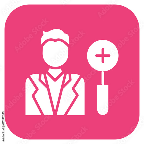 Dermatologist Male Icon Style