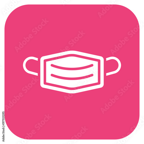 Face Mask Icon Style