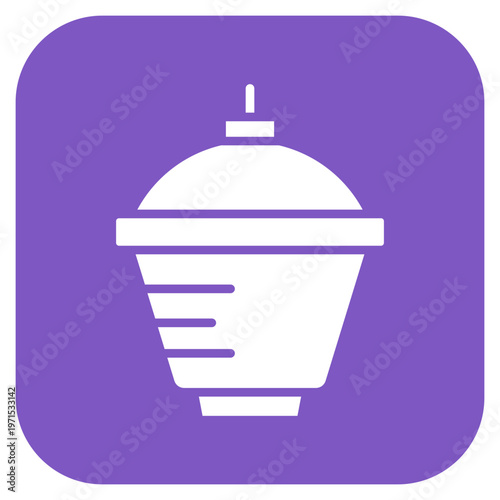 Crucible And Cover Icon Style