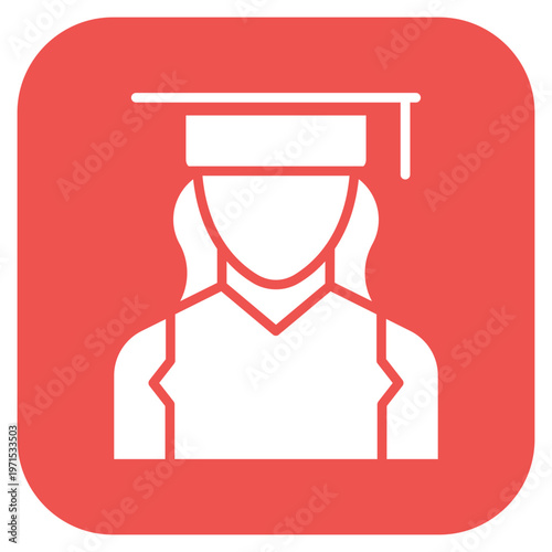 College Student Female Icon Style