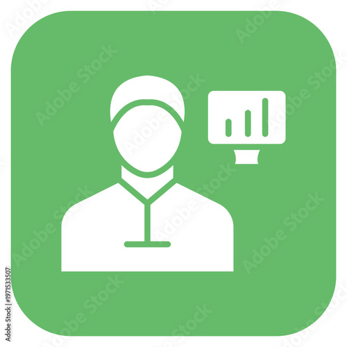 Data Scientist Male Icon Style